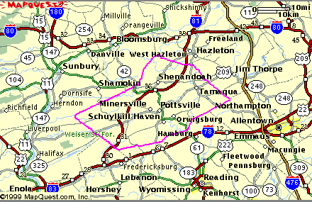 Schuylkill County Map - schmap.gif - 22206 Bytes